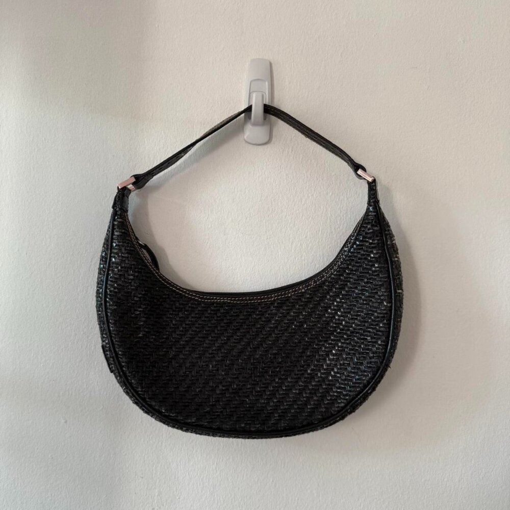 Franco sarto woven moon shape bag